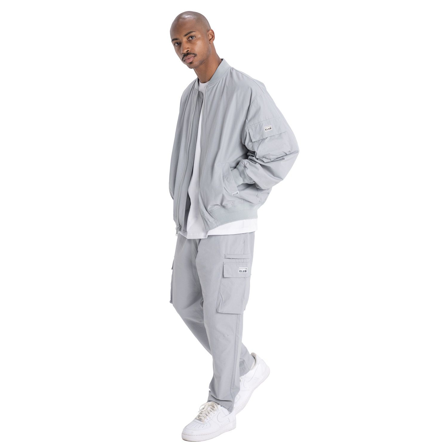 PRO CLUB COMFORT BOMBER JACKET [SILVER] 34pc0301 プロクラブ 