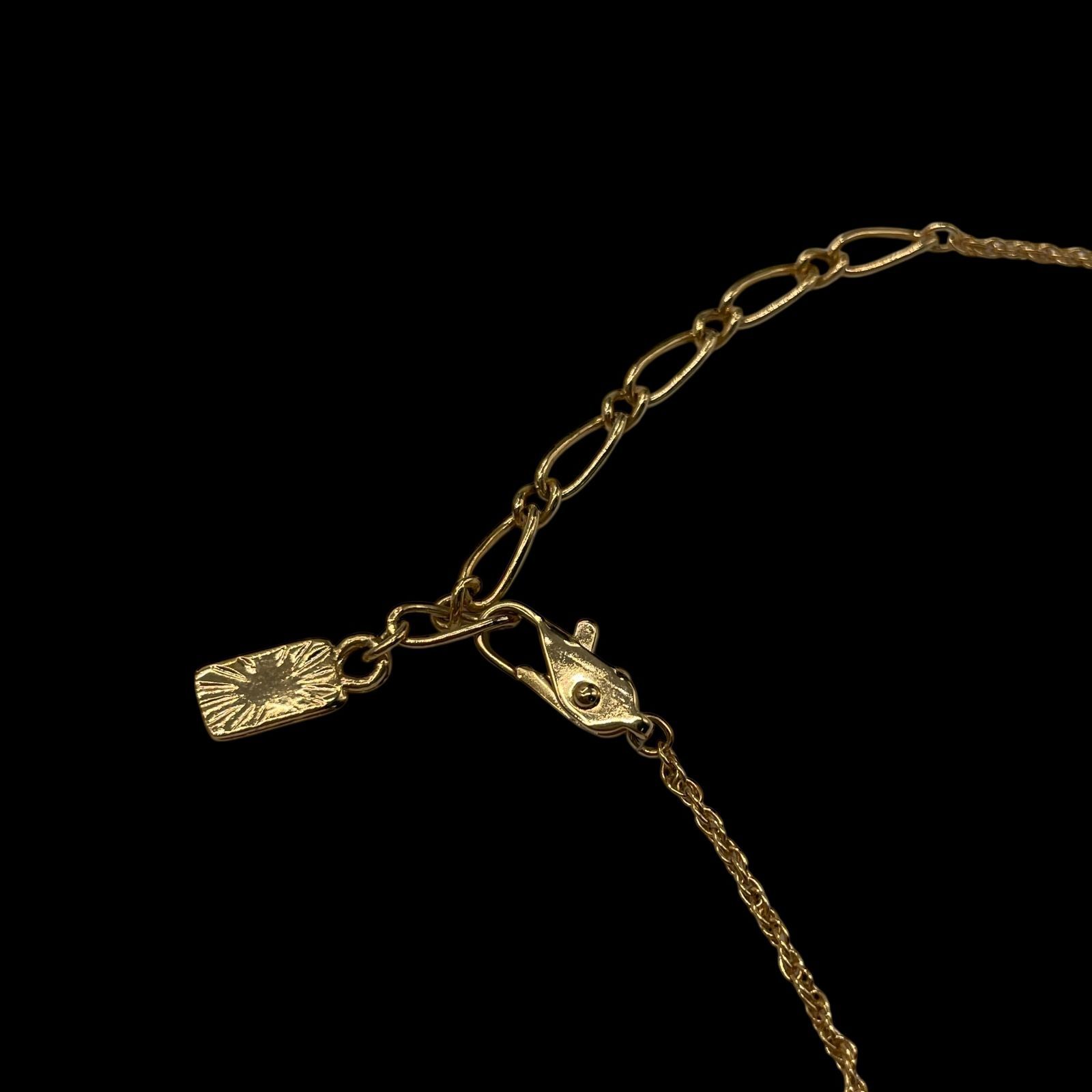 イブサンローラン ネックレス 四葉のクローバー YSL ヴィンテージ Yves 