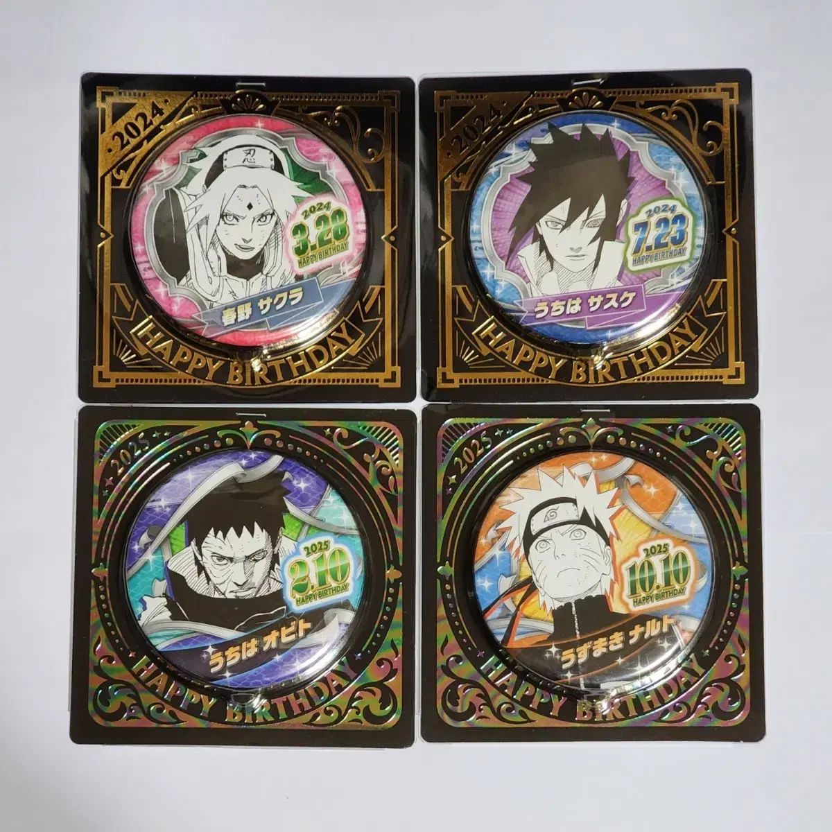 NARUTO -ナルト- うちは サスケ サクラ オビトー 2024 2025 誕生日 缶