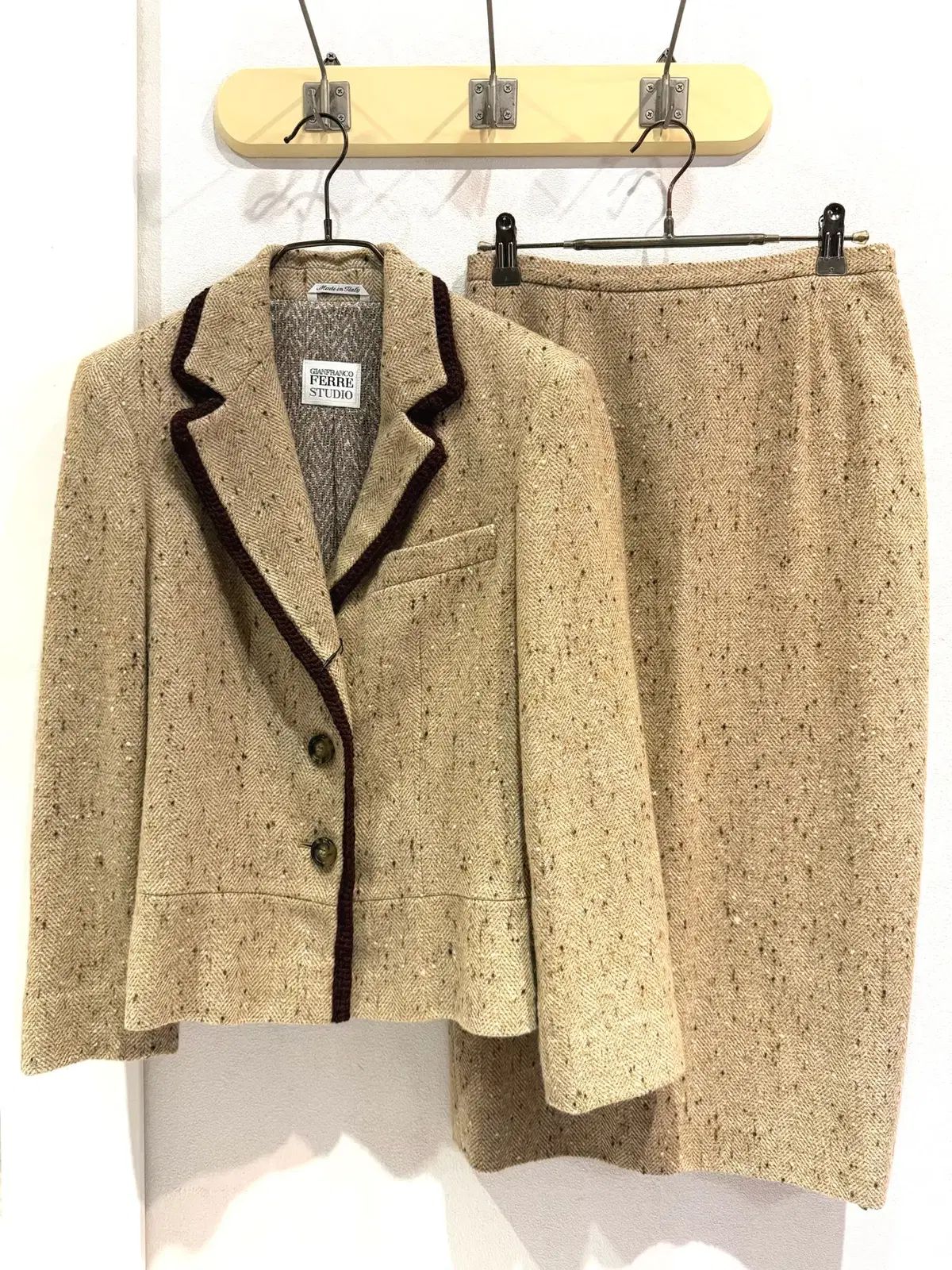 【イタリア製】80s GIANFRANCO FERRE リネン　セットアップ GIANFRANCO FERRE SET-UP (イタリア製) - メルカリ