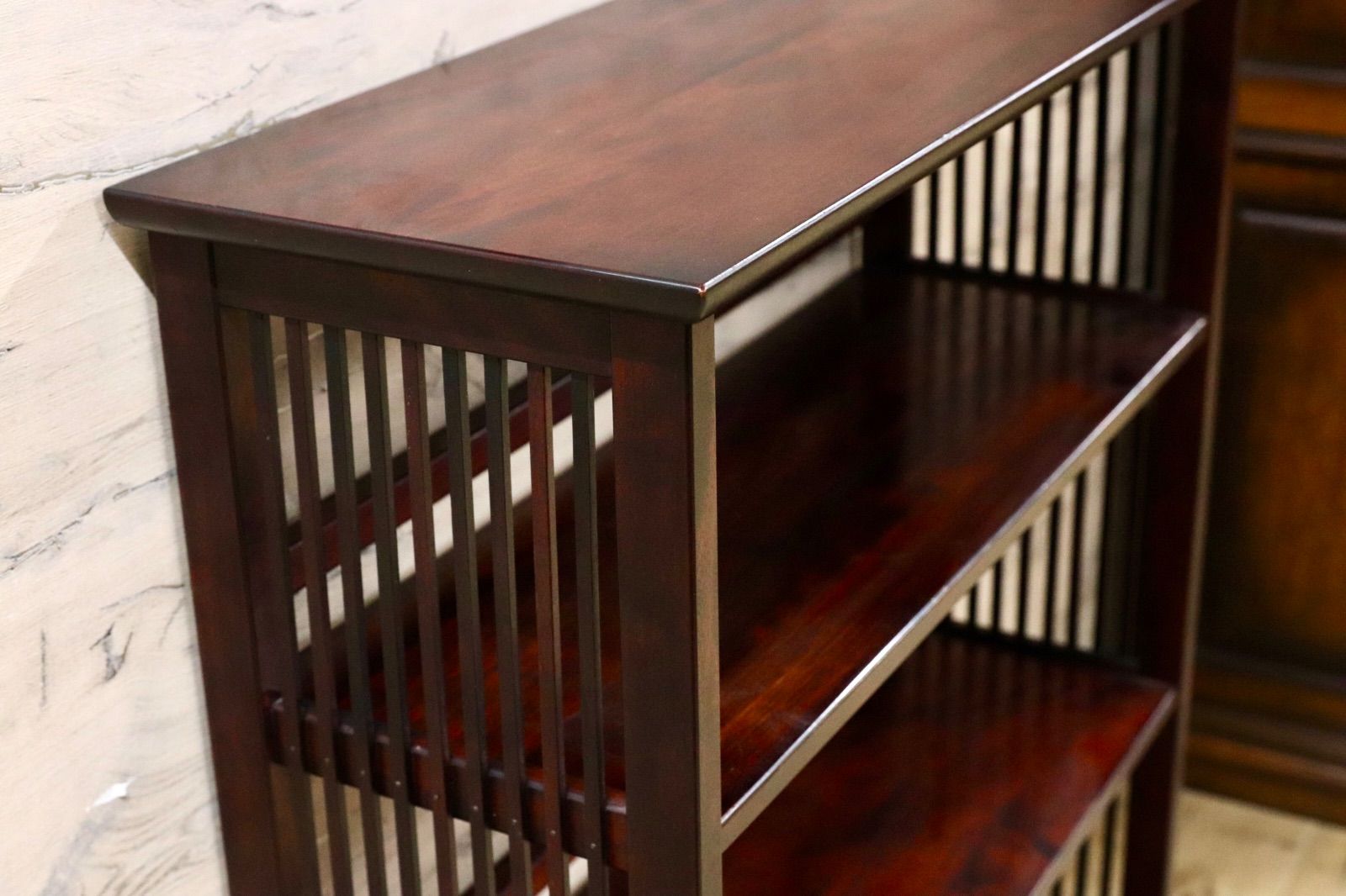 GMIS493○九州民芸家具 茶棚 ブックシェルフ ラック 棚 ミズメザクラ