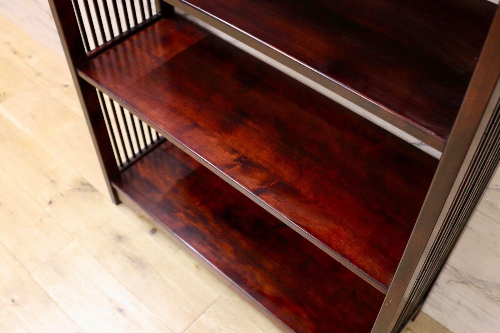 GMIS493○九州民芸家具 茶棚 ブックシェルフ ラック 棚 ミズメザクラ