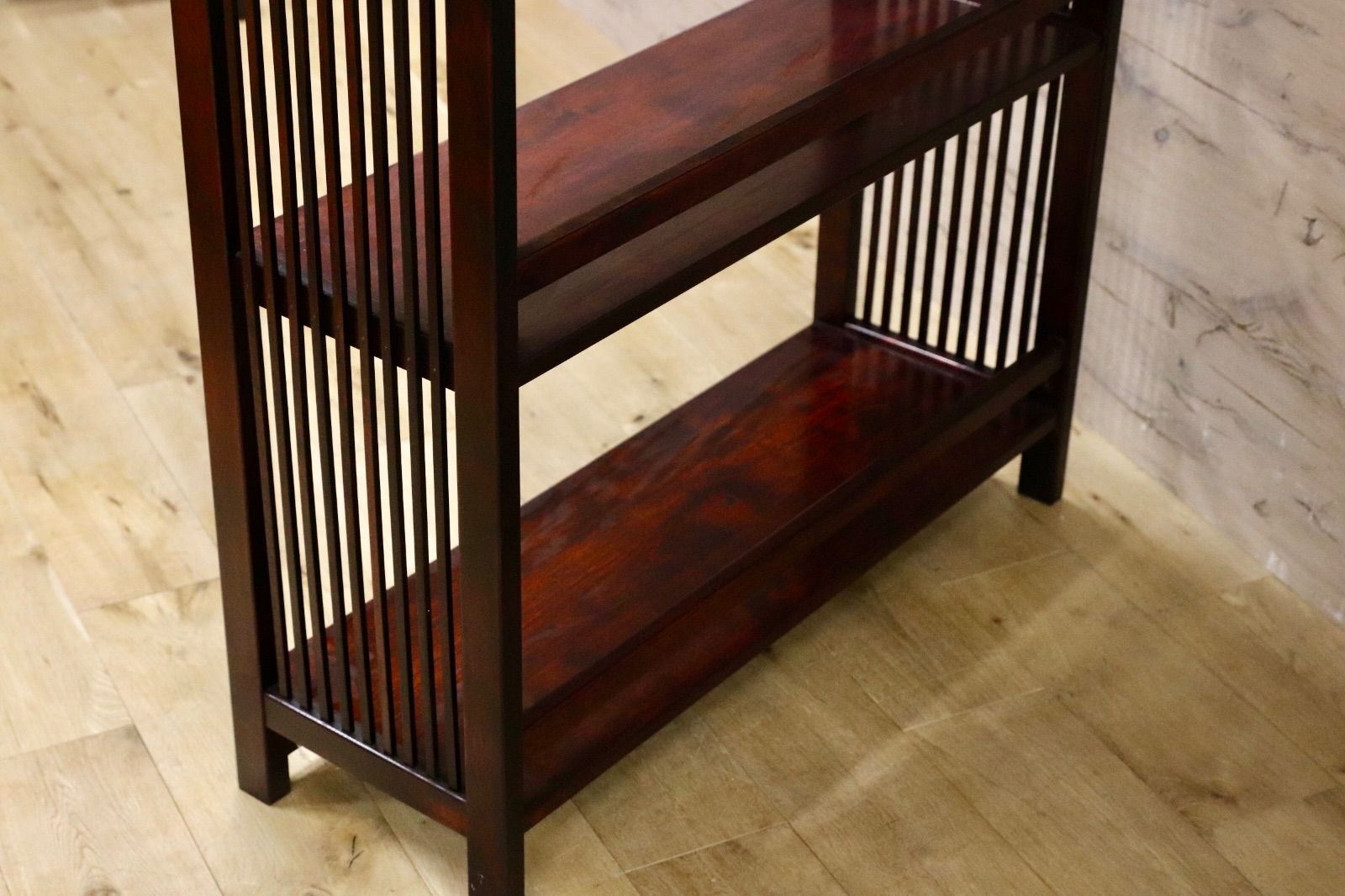 GMIS493○九州民芸家具 茶棚 ブックシェルフ ラック 棚 ミズメザクラ