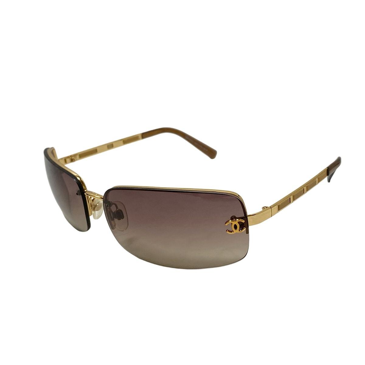 CHANEL(シャネル) サングラス美品 - 4113 ダークブラウン×ゴールド