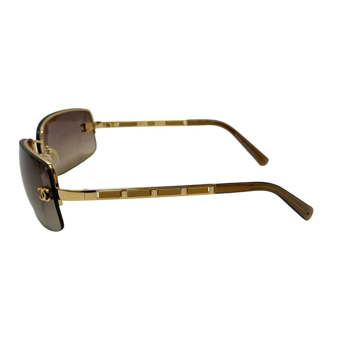 CHANEL(シャネル) サングラス美品 - 4113 ダークブラウン×ゴールド