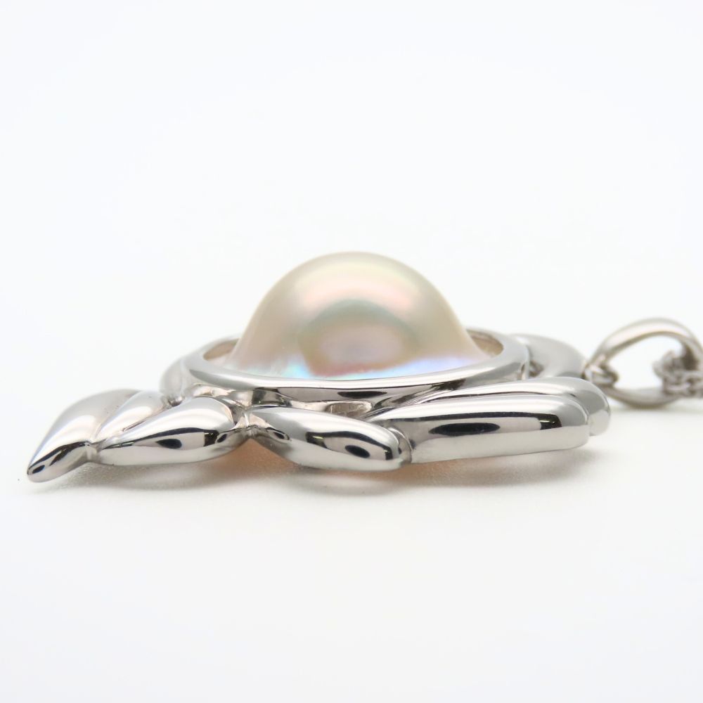 中古】 タサキ ネックレス マベパール シルバー925 パール 約13.7g