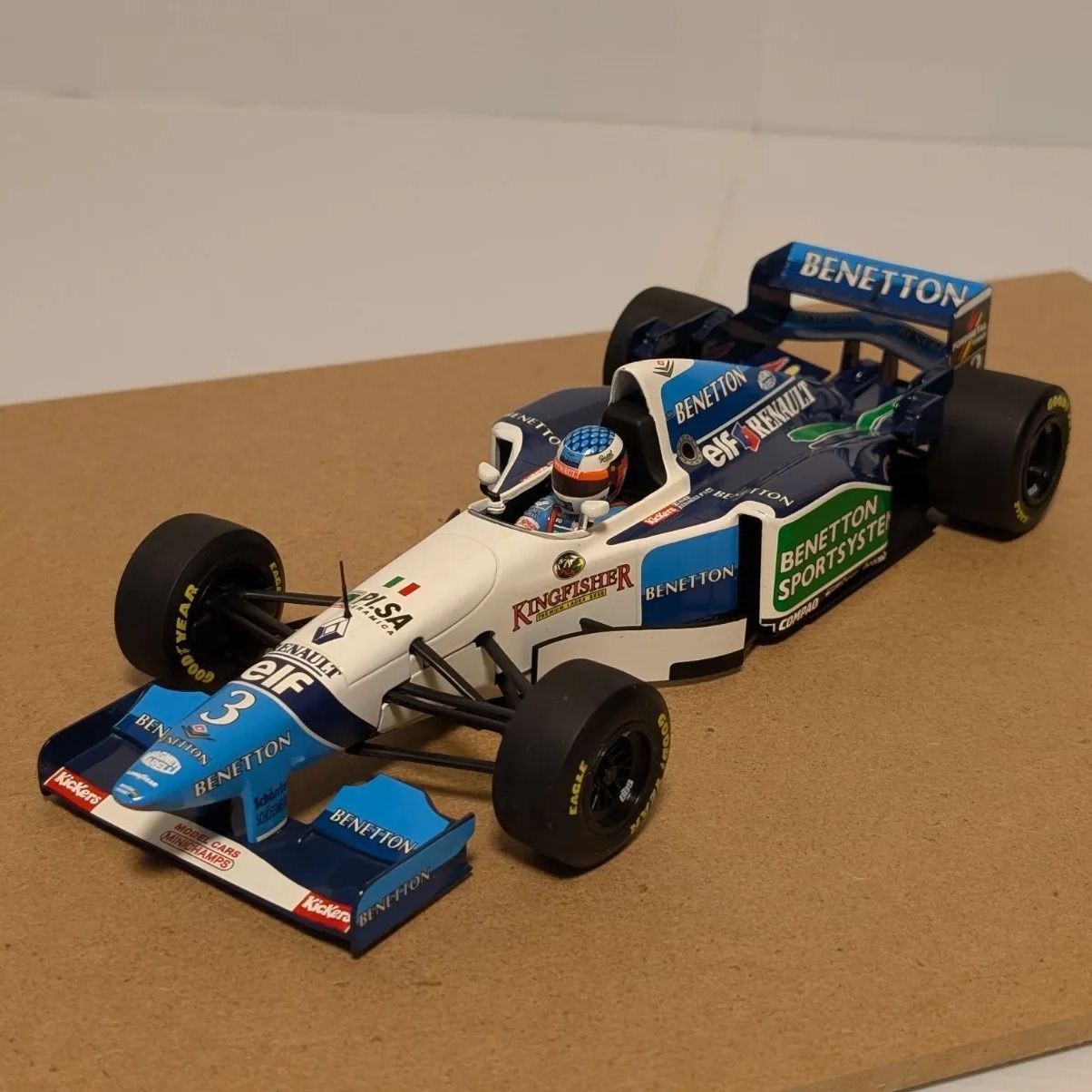 ショーカーファンの方へ1/18ミニチャンプス ベネトン1996年ショーカー