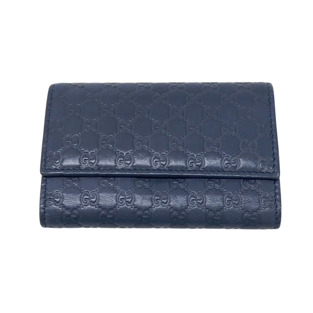 GUCCI グッチ レザー ケース GGパターン GGエンブレム〕カードケース