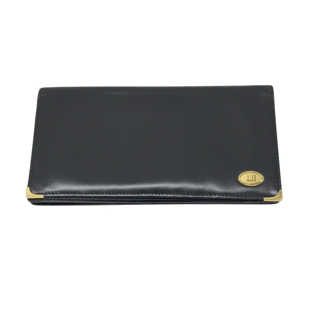 dunhill ダンヒル 二つ折り長財布 札入れ ブラック系 [240101546449 
