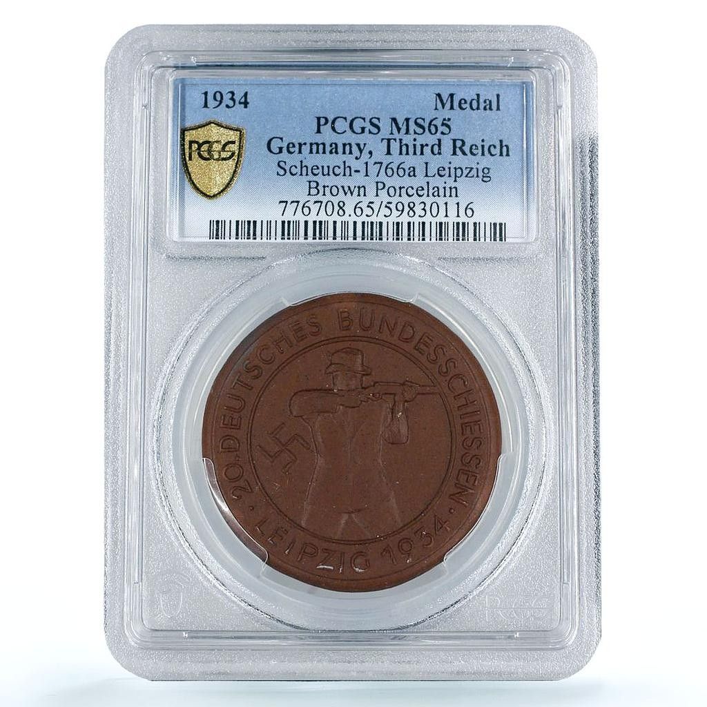 ドイツ第三帝国ライプツィヒ ShootFes Scheuch-1766a MS 65 PCGS