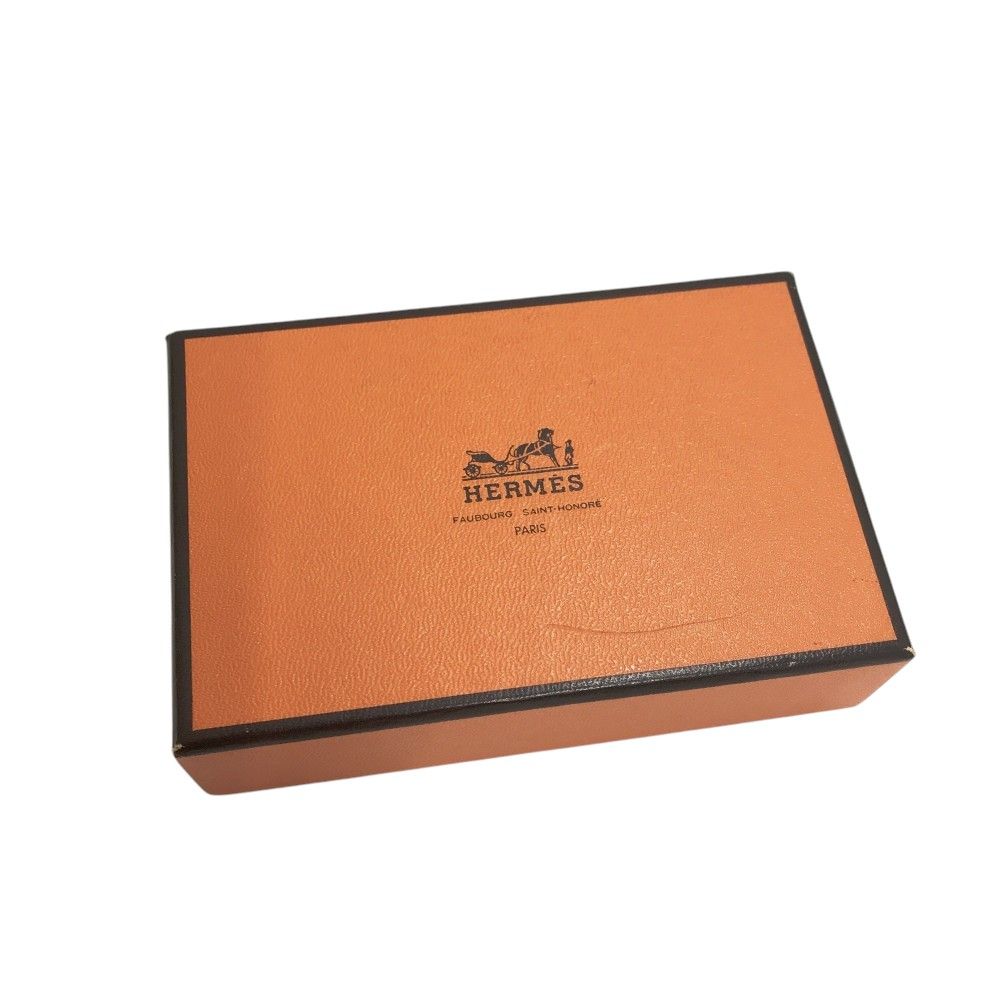 HERMES エルメス 〇W刻印 2連キーケース セリエ ブラック系