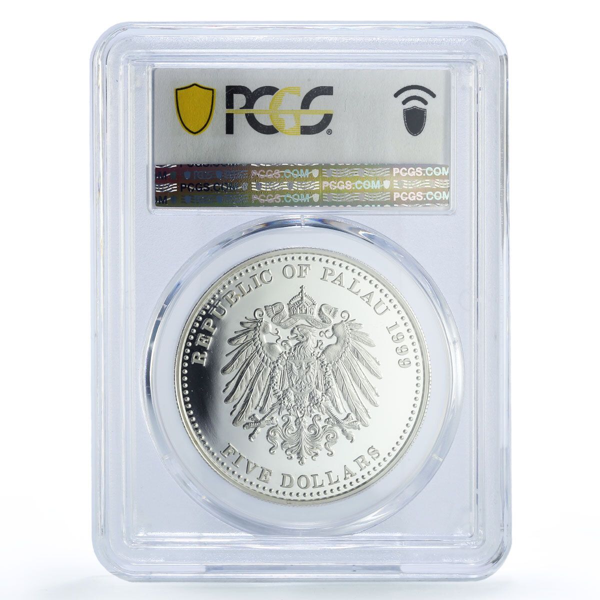 パラオ 5ドル プルシア 5マルク カイザー・ヴィルヘルム2世 PR70 PCGS