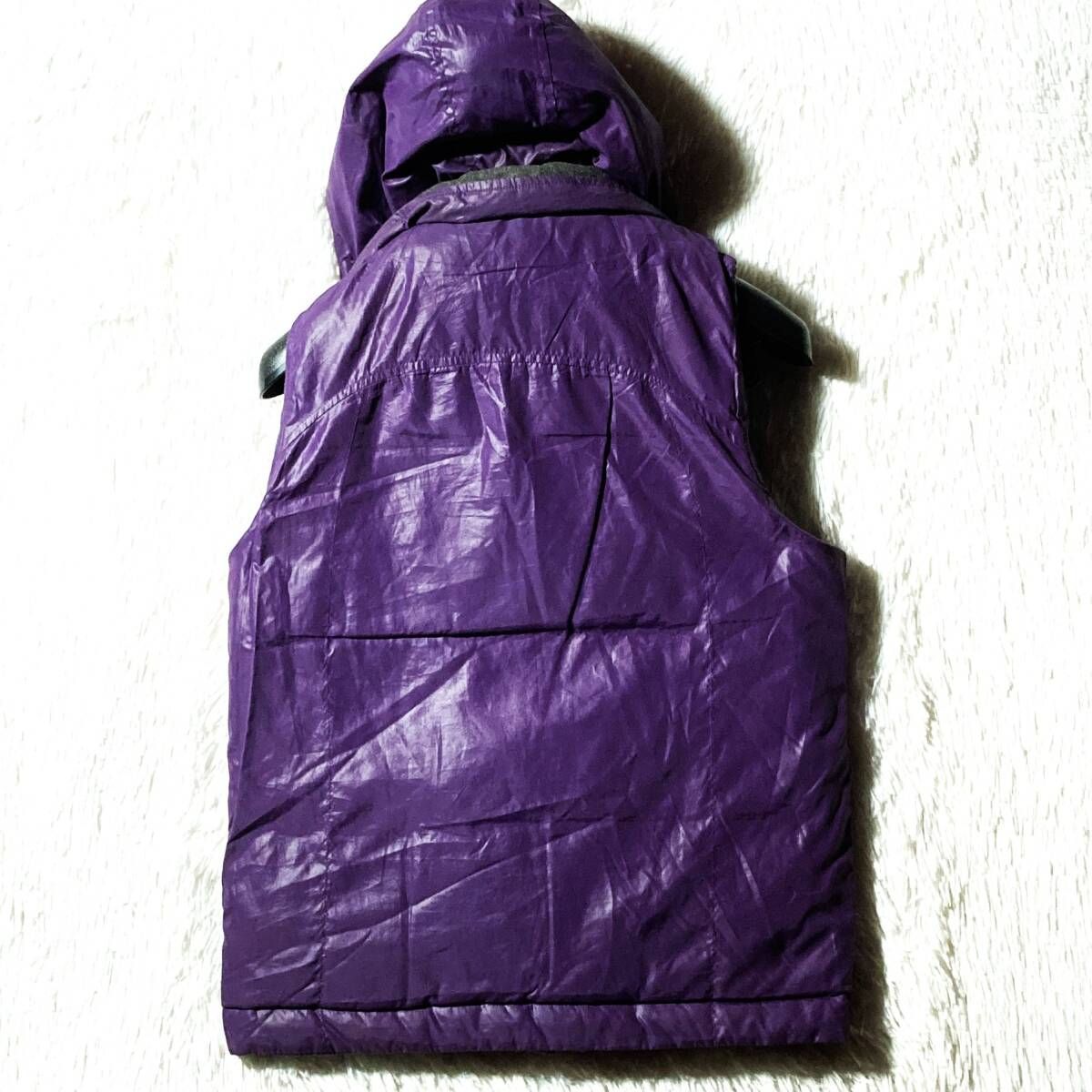 美品 紺 紫 CAMP7 ダウンベスト Sサイズ Y2K ネイビー パープル 2026年