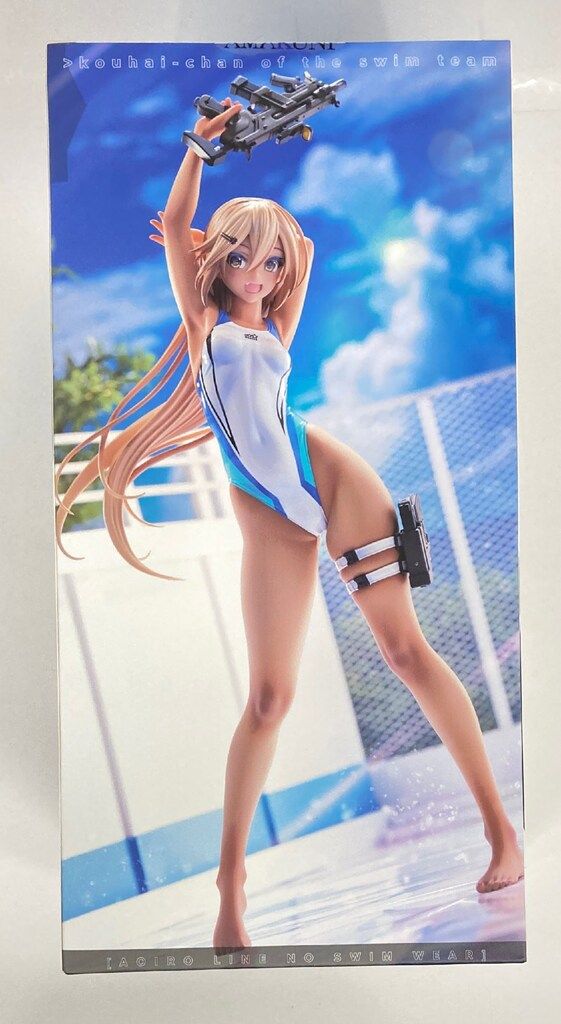 AMAKUNI/ホビージャパン FPWORKS 水泳部のコウハイちゃん 青色ラインの