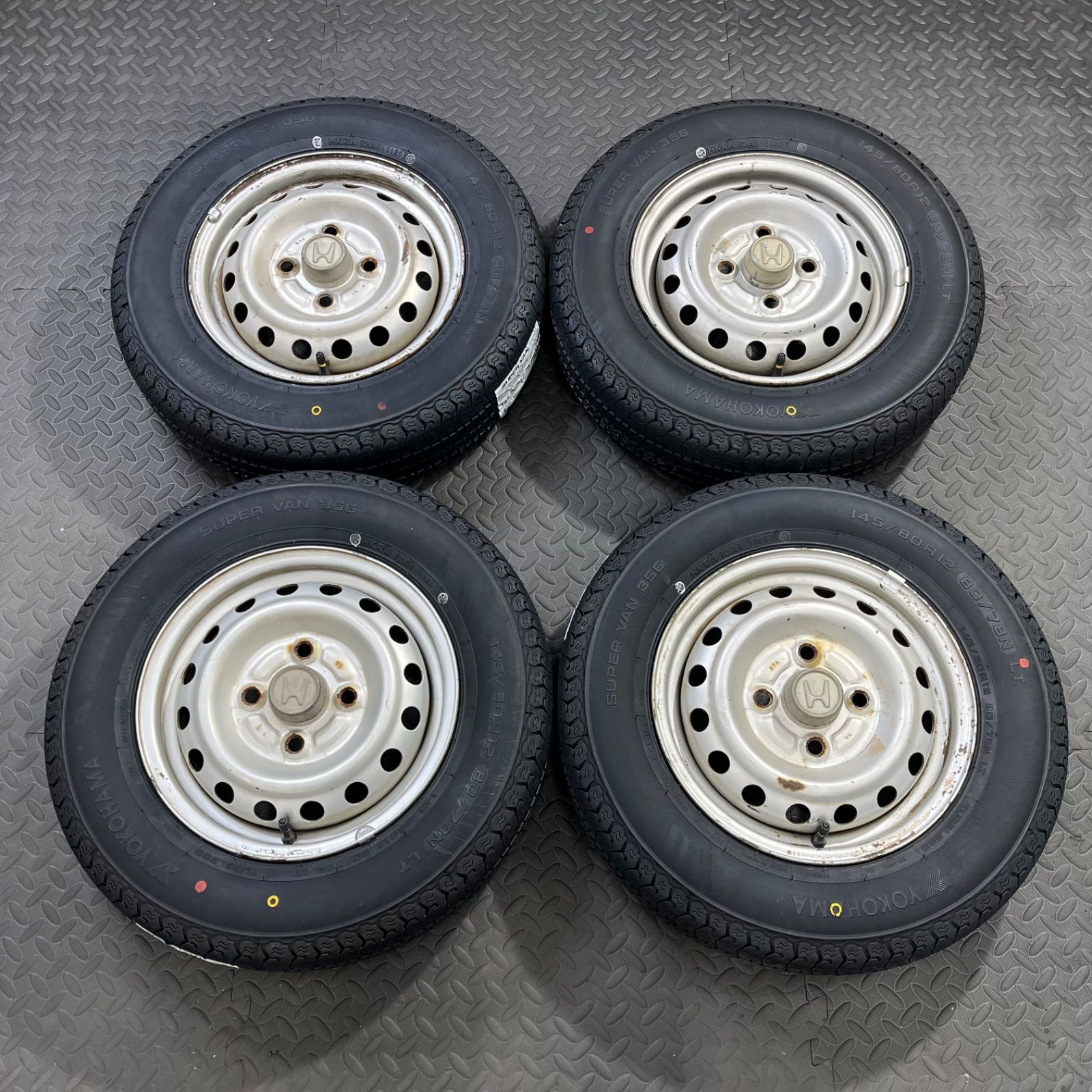 25年製 新品タイヤ 145/80R12 80/78N LT ヨコハマ スーパーバン356(夏