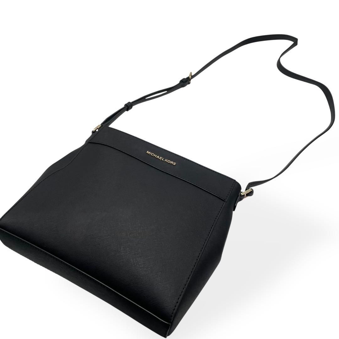 極美品 MICHAEL KORS マイケルコース ショルダーバッグ レザー 黒