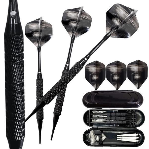 ブラック_18g マイダーツ セット 矢 アルミ シャフト 初心者 中級者