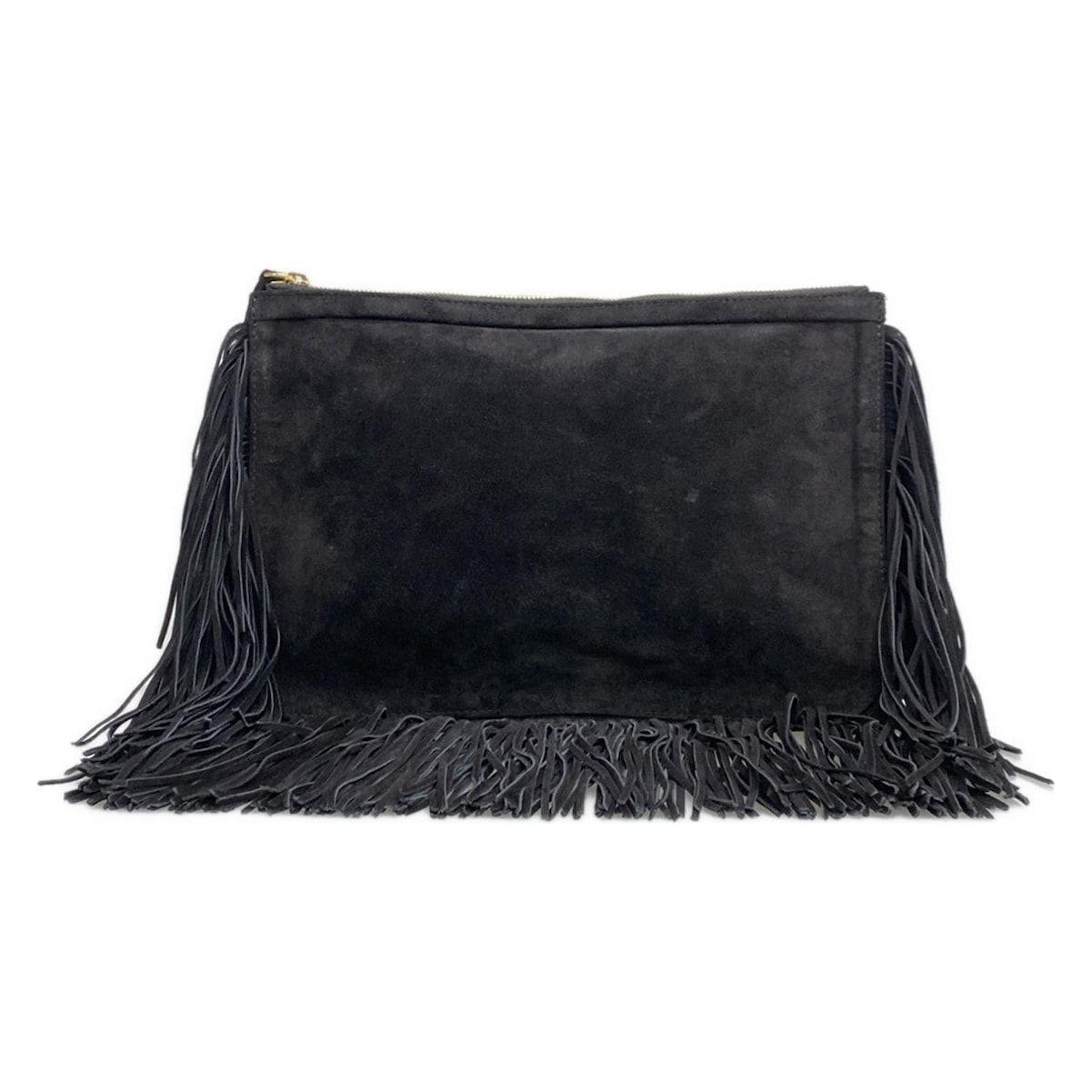 新品 PIERRE HARDY ピエールアルディ フリンジ クラッチバッグ PIERRE HARDY(ピエールアルディ) クラッチバッグ美品 - 黒 フリンジ