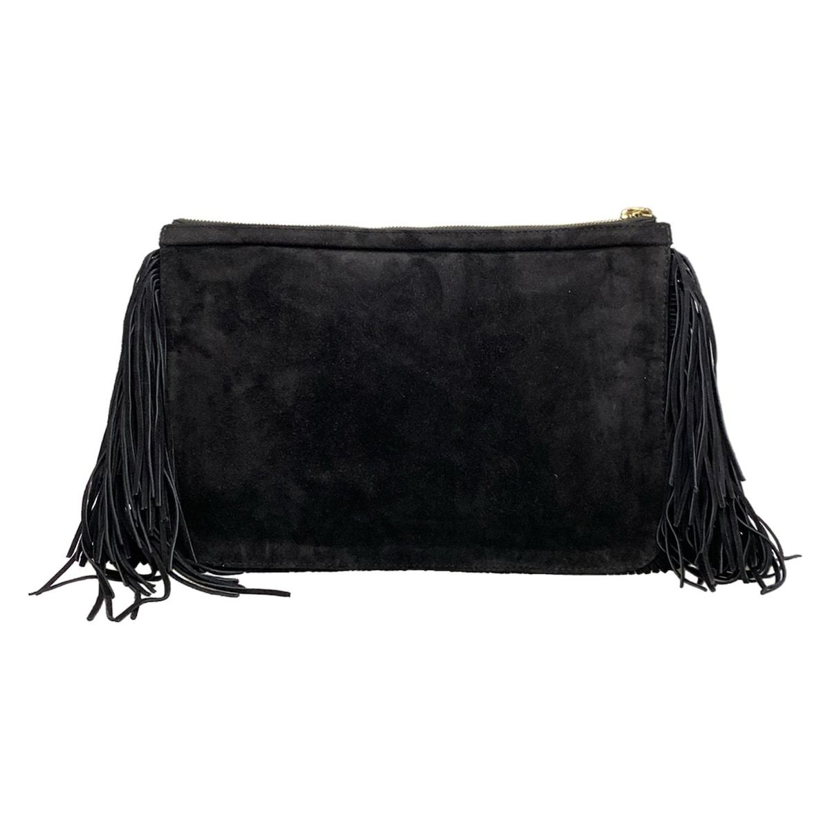新品 PIERRE HARDY ピエールアルディ フリンジ クラッチバッグ PIERRE HARDY(ピエールアルディ) クラッチバッグ美品 - 黒 フリンジ
