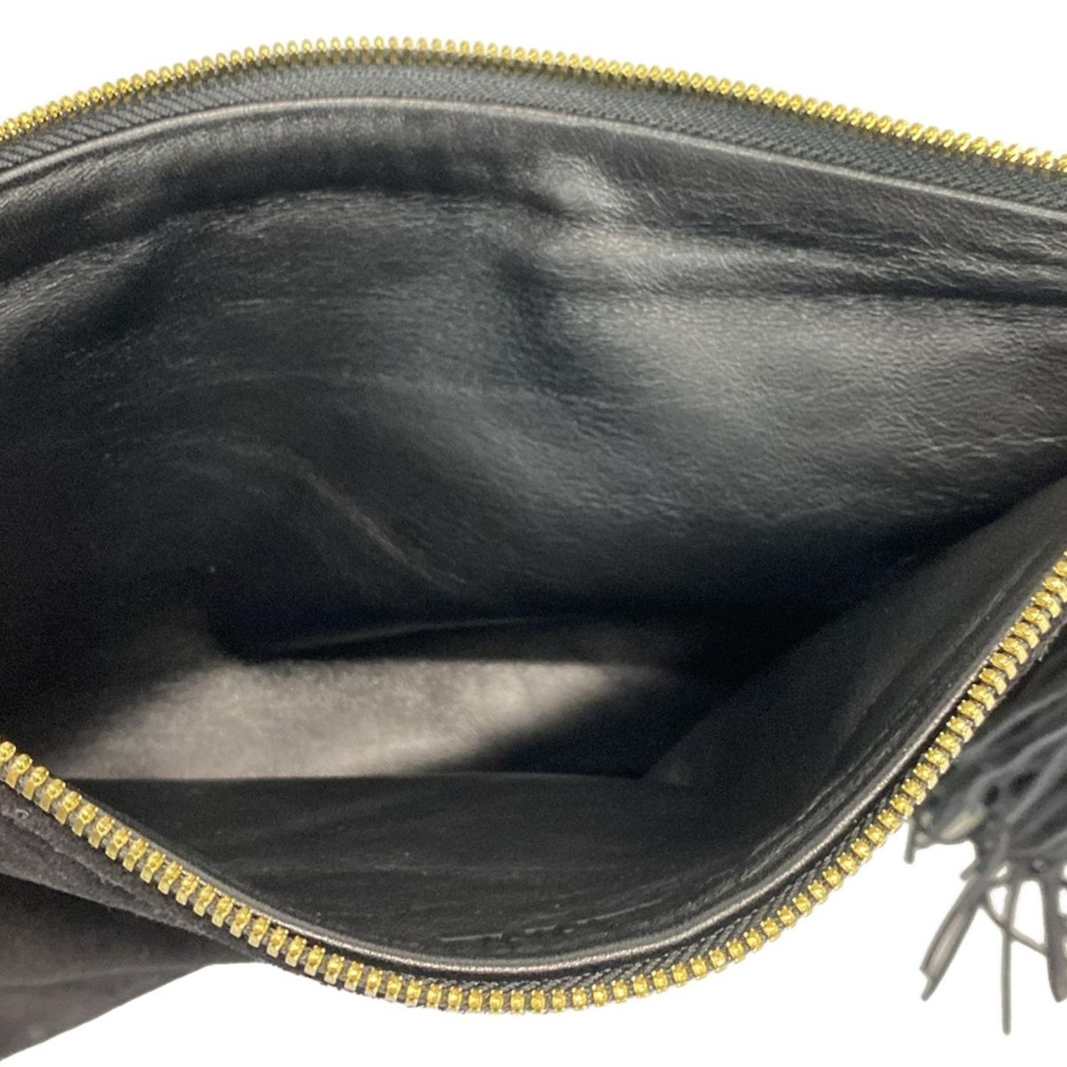 PIERRE HARDY(ピエールアルディ) クラッチバッグ美品 - 黒 フリンジ