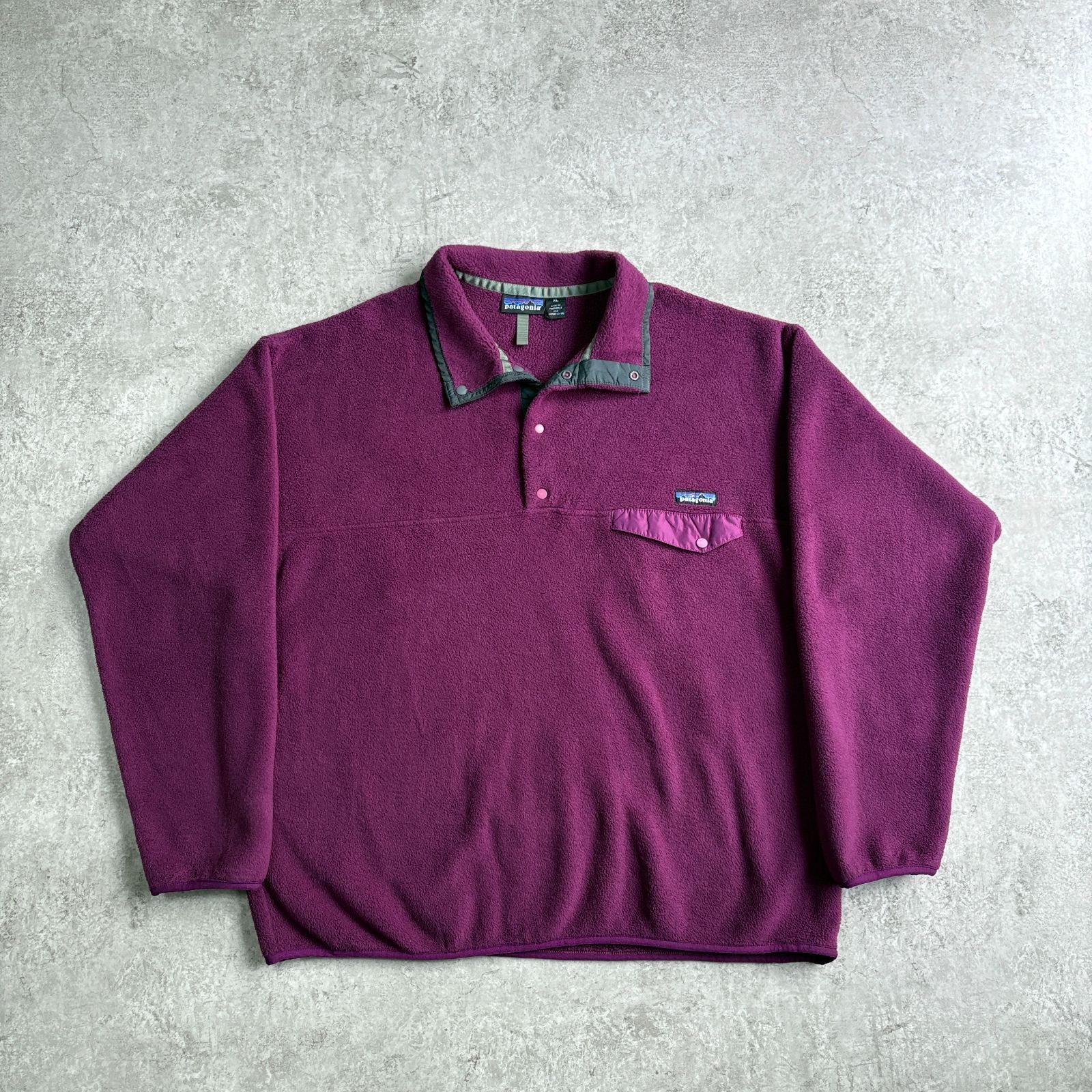 Patagonia Synchilla 90s Vintage Snap-T Made Fleece USA 0 Green In 