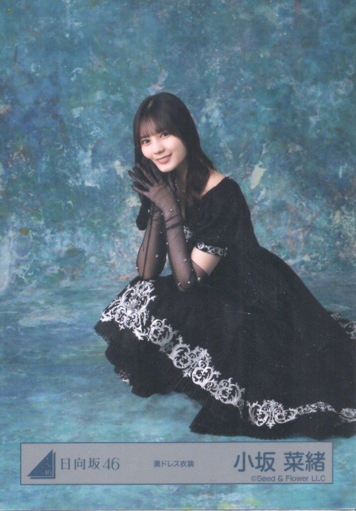 日向坂46 2026年新春アイテム 小坂菜緒 黒ドレス衣装 座り - メルカリ
