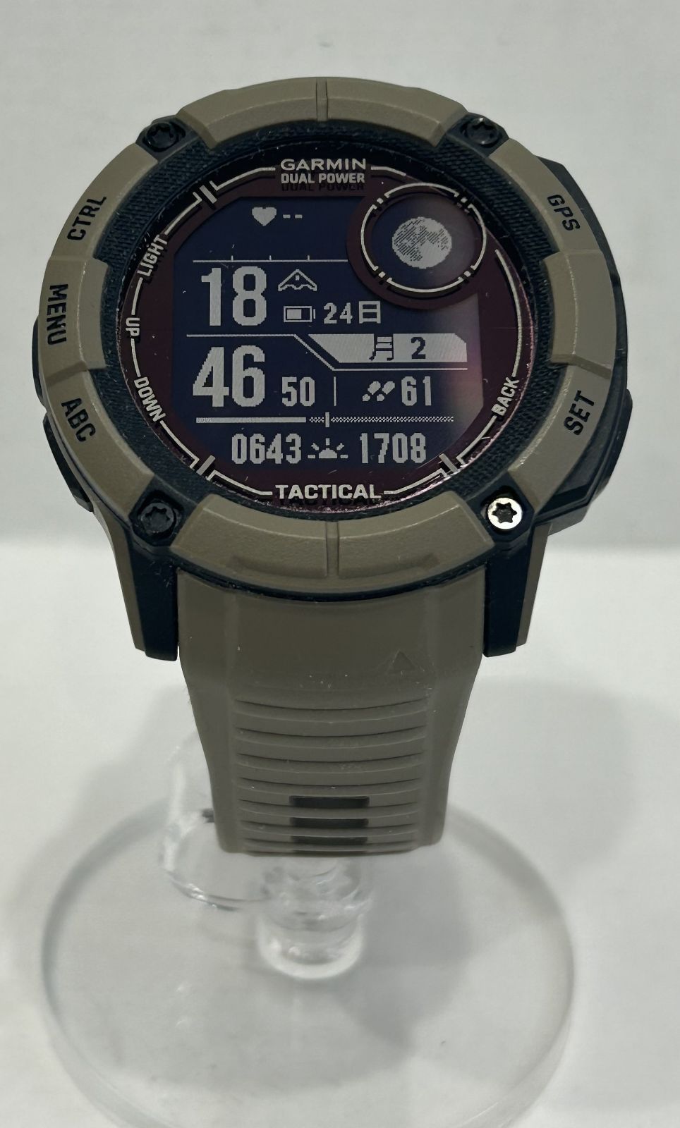 中古 稼働品 GARMIN Instinct2X dual power 腕 時計 010-02805-62
