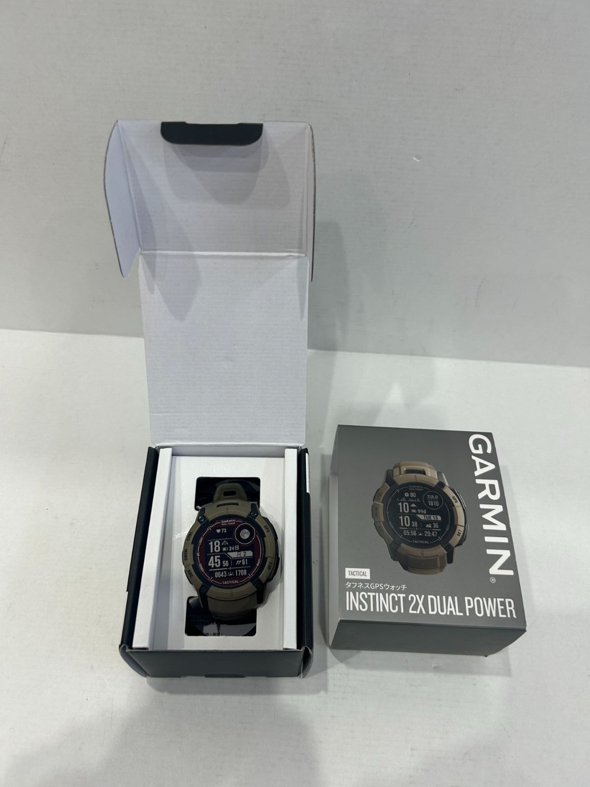 中古 稼働品 GARMIN Instinct2X dual power 腕 時計 010-02805-62 