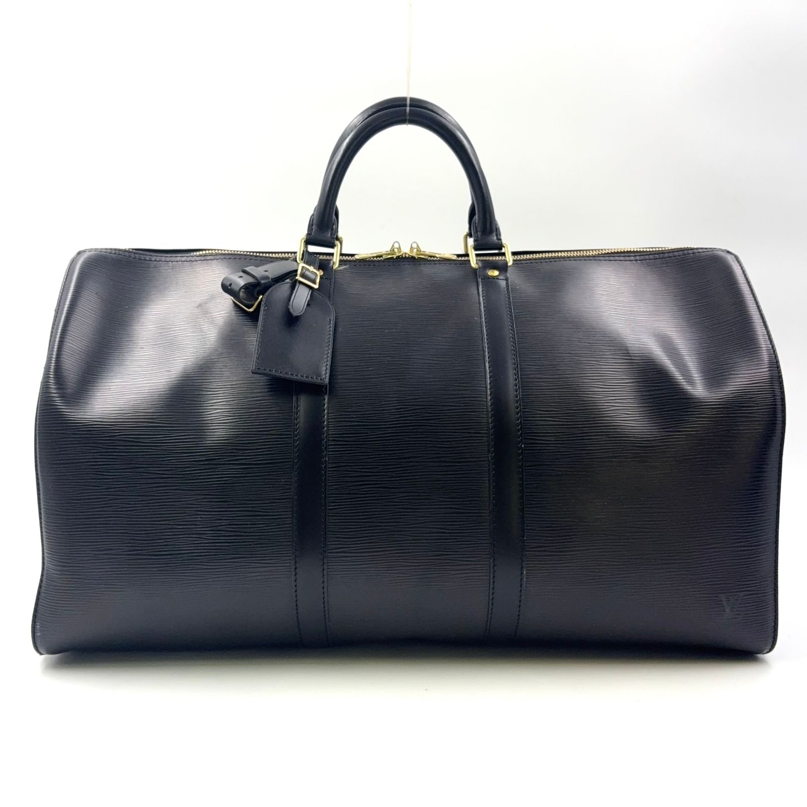 LOUIS VUITTON キーポル50 エピ エピ ノワール レザー ブラック