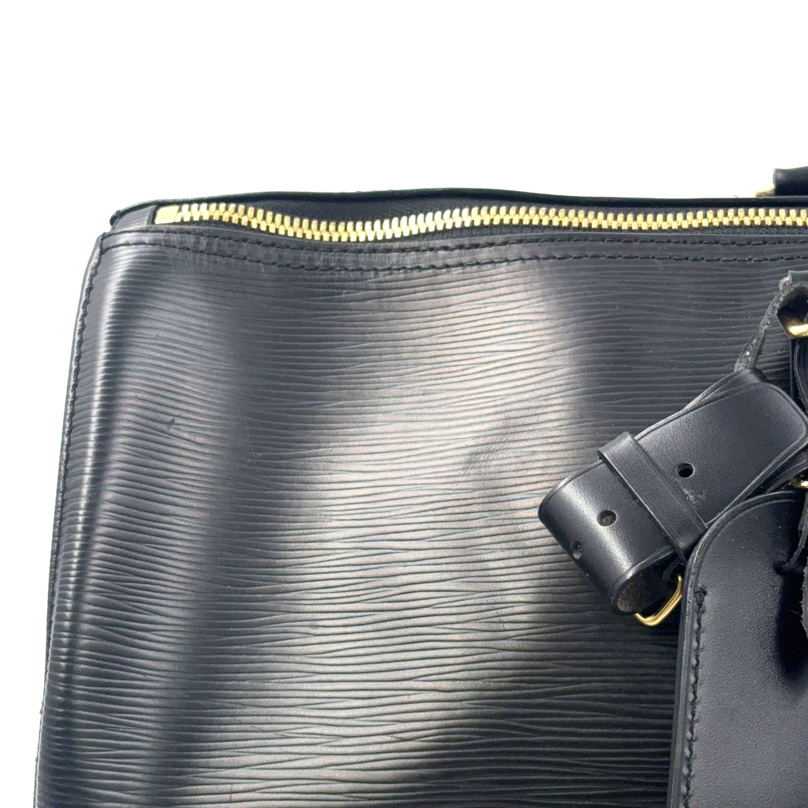 LOUIS VUITTON キーポル50 エピ エピ ノワール レザー ブラック