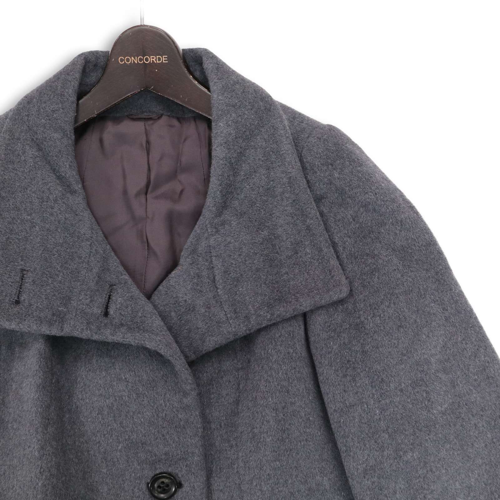 ANAYI アナイ 秋冬 ウール混☆ アンゴラ スタンドカラー ショート A