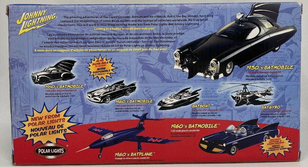JOHNNY LIGHTNING DIE CAST MODEL KIT BATMOBILE / THE 1960S DC