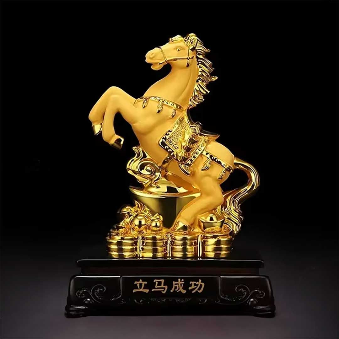 置物 馬 黄金 干支 風水アイテム 金運アップ 財運 金運 健康 仕事 家庭