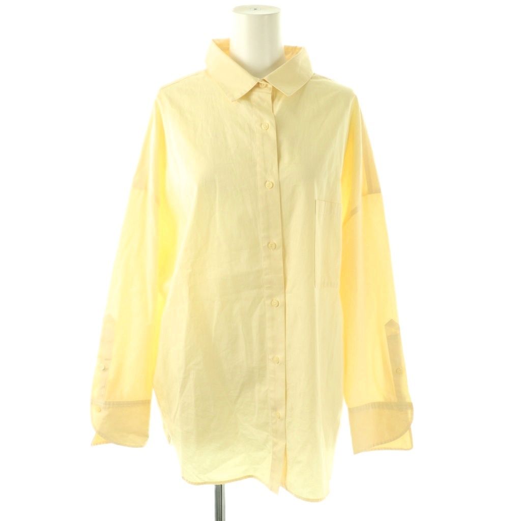 アニュアンス anuans 23SS スタンダードシャツ 長袖 F イエロー /HK