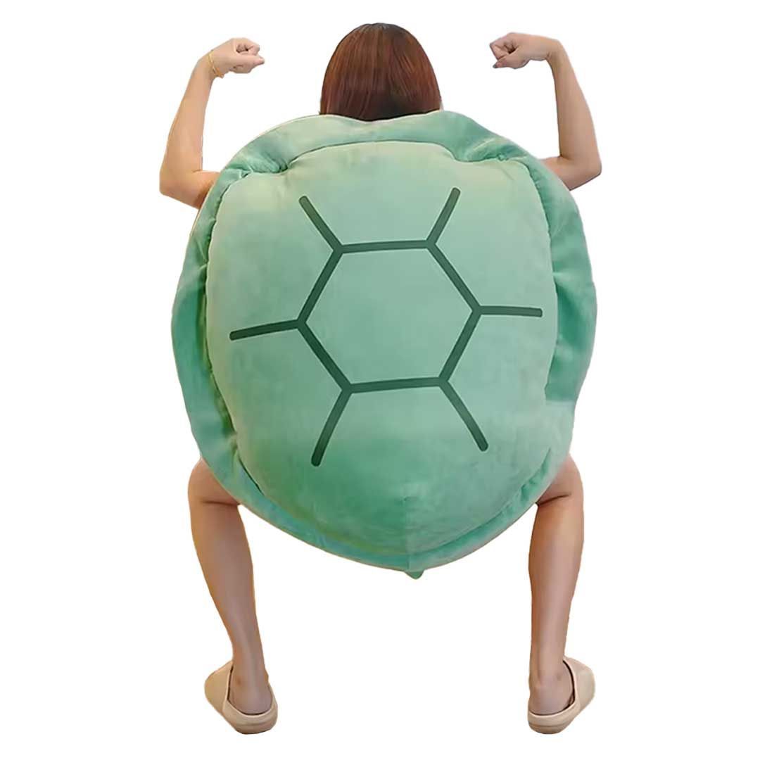 着ぐるみ 亀 甲羅 緑こうら 100 cm コスプレ クッション ぬいぐるみ カメ 動物