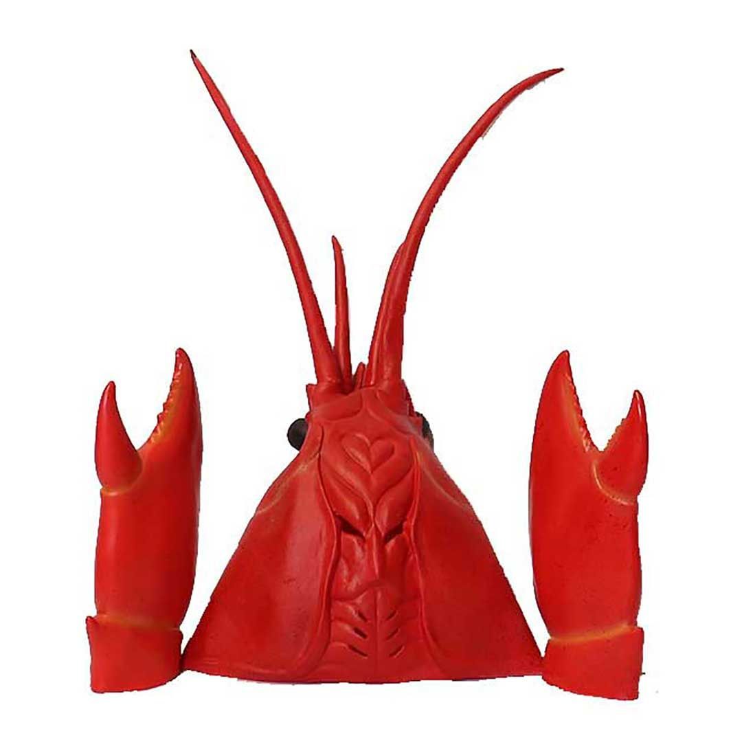 帽子 被り物 エビーマン ザリガニ エビハンド付き コスプレ かぶりもの