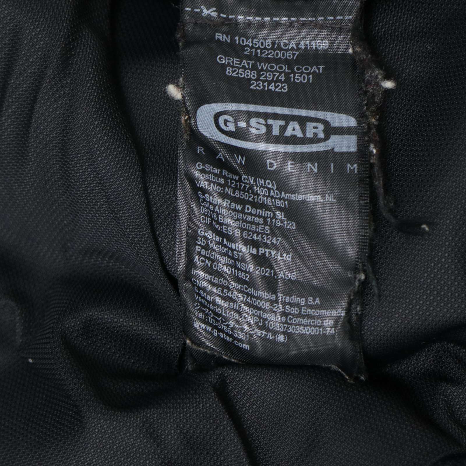 G-STAR RAW ジースター ロウ 【GREAT WOOL COAT】秋冬 メルトン ウール
