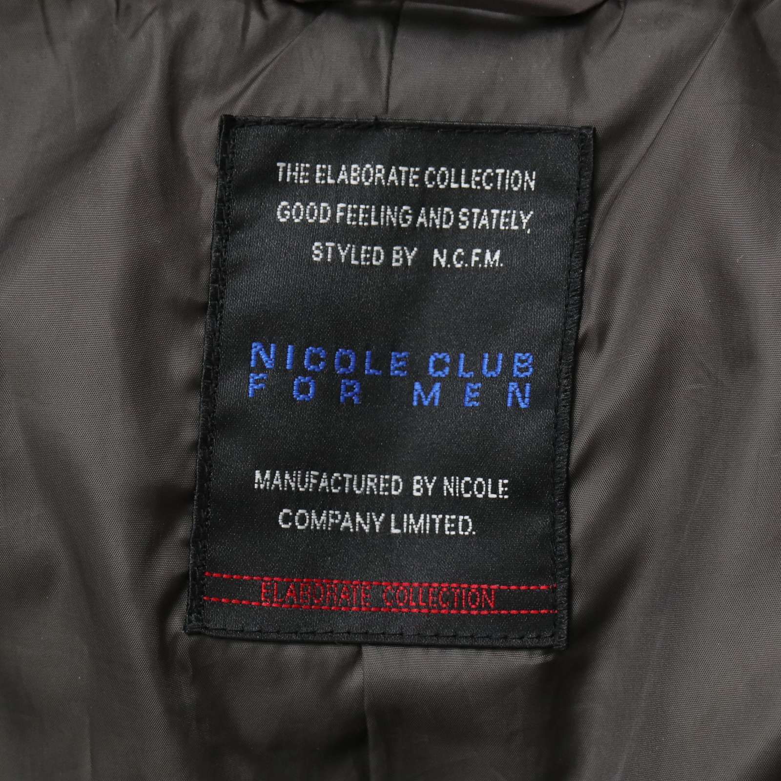 NICOLE CLUB FOR MEN ニコルクラブ フォーメン 秋冬 リアル ファー