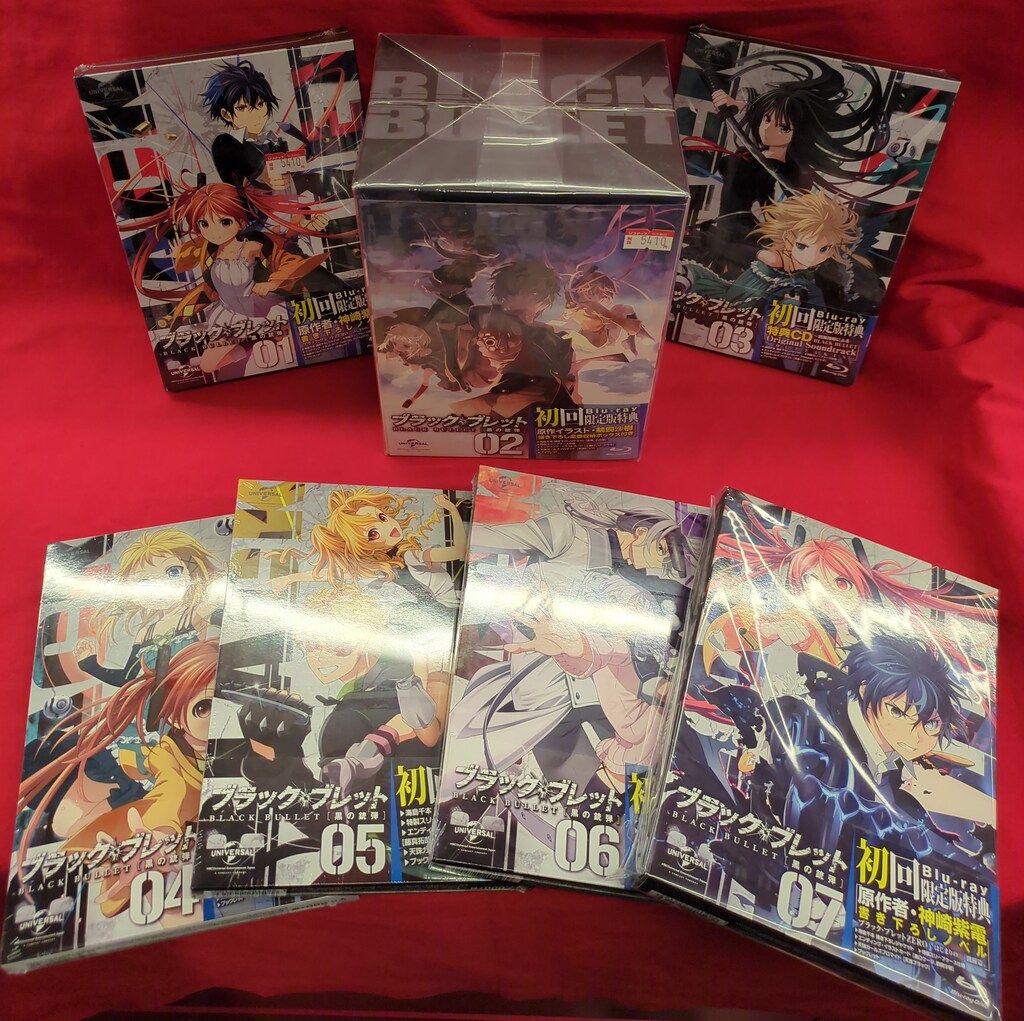 アニメBlu-ray ブラック・ブレット 初回限定版全7巻 セット - メルカリ