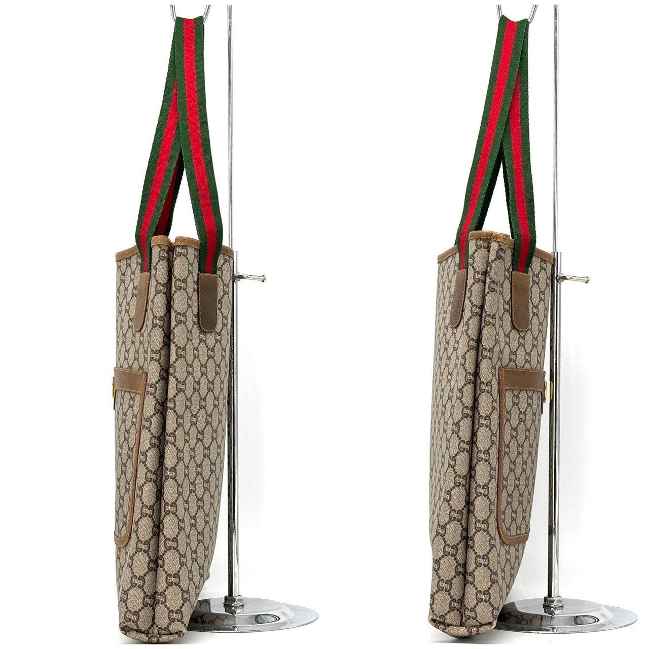 【極美品】A4対応 グッチ トートバッグ GGスプリーム シェリーライン ポーチ あの頃を、今の暮らしに✨ GUCCI オールドグッチ トートバッグ GG