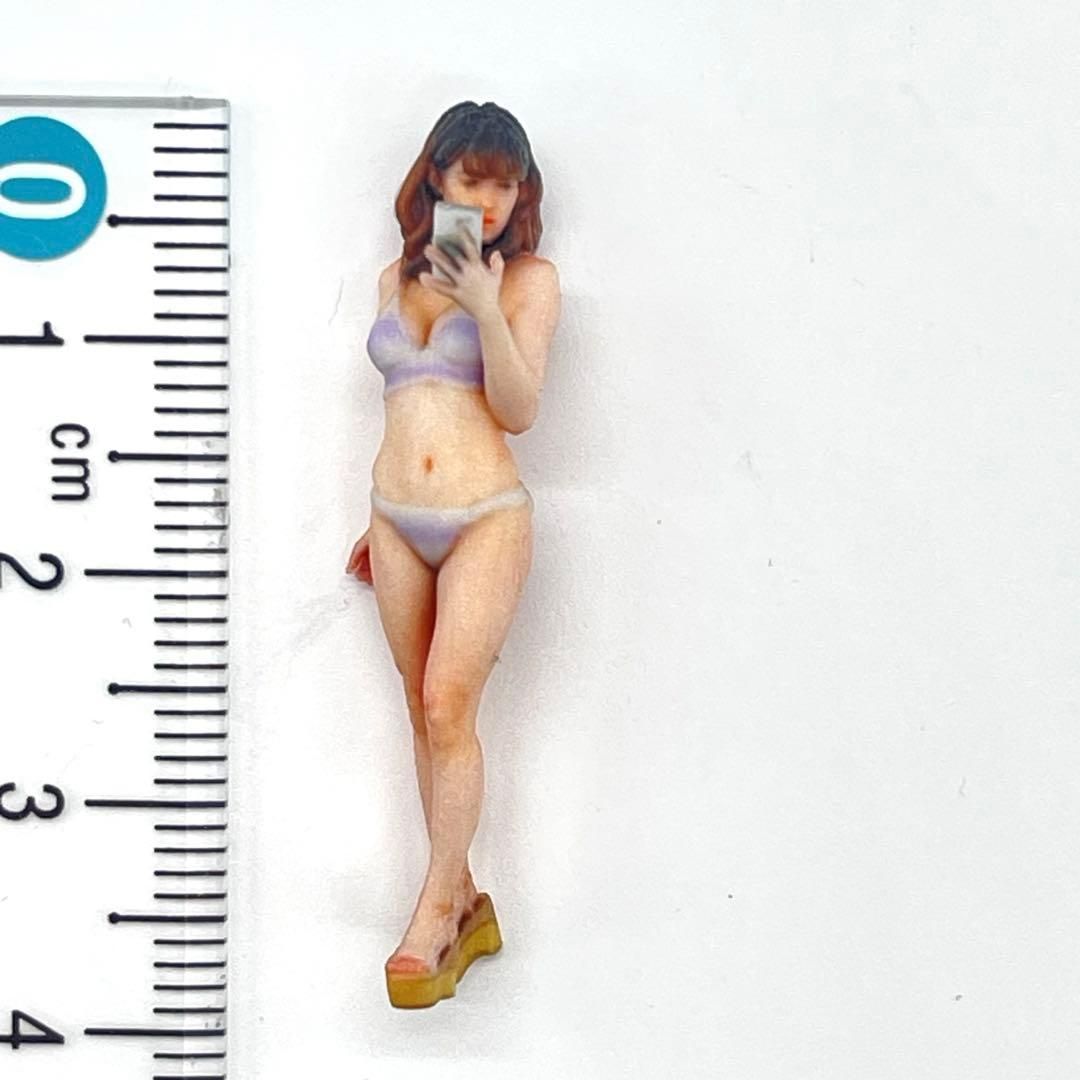 1/43 スマホ女性 3DA-X-SS-003 水着 フィギュア 1/64より大 ミニチュア