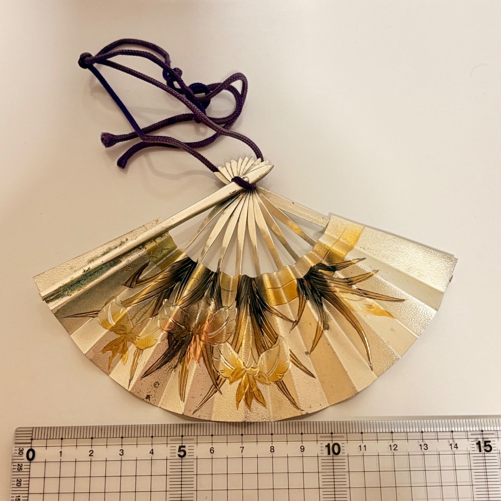 純銀製 飾り扇 金属工芸 秀雄作 シルバー 銀 - メルカリ