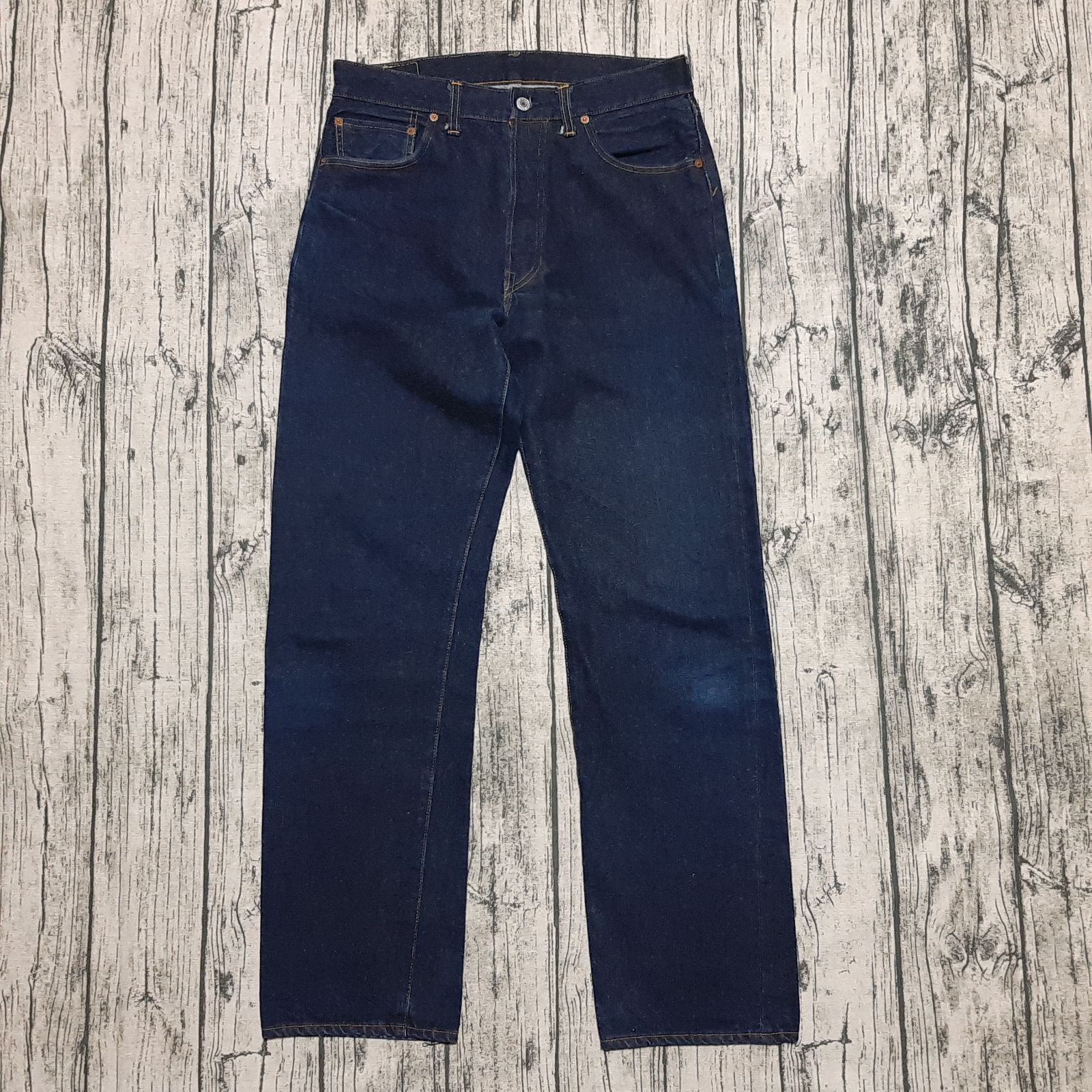 W34】99年 バレンシア製 LEVI'S 501XX 55年モデル 濃紺 真紺 Made in