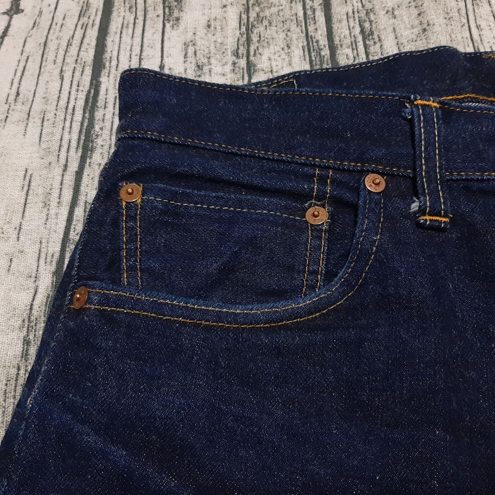 W34】99年 バレンシア製 LEVI'S 501XX 55年モデル 濃紺 真紺 Made in
