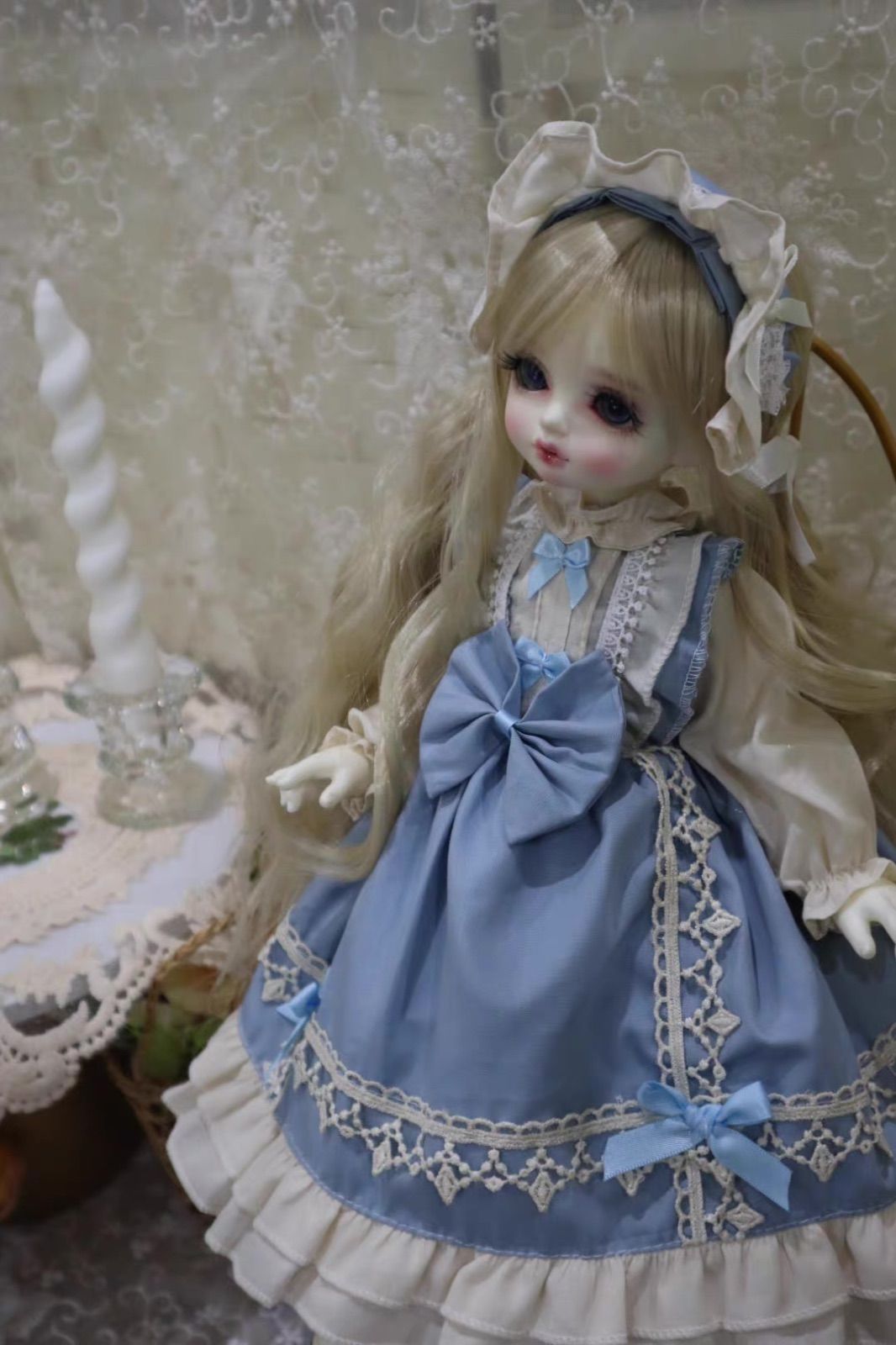 MDD MSD スーパードルフィー服 お洋服 リボンワンピース ドレス - メルカリ