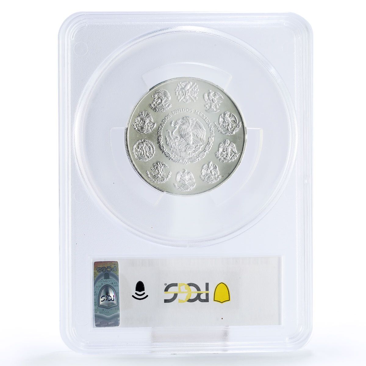 メキシコ 2オンサス リベルタッド 独立の天使 MS67 PCGS 銀貨 2002