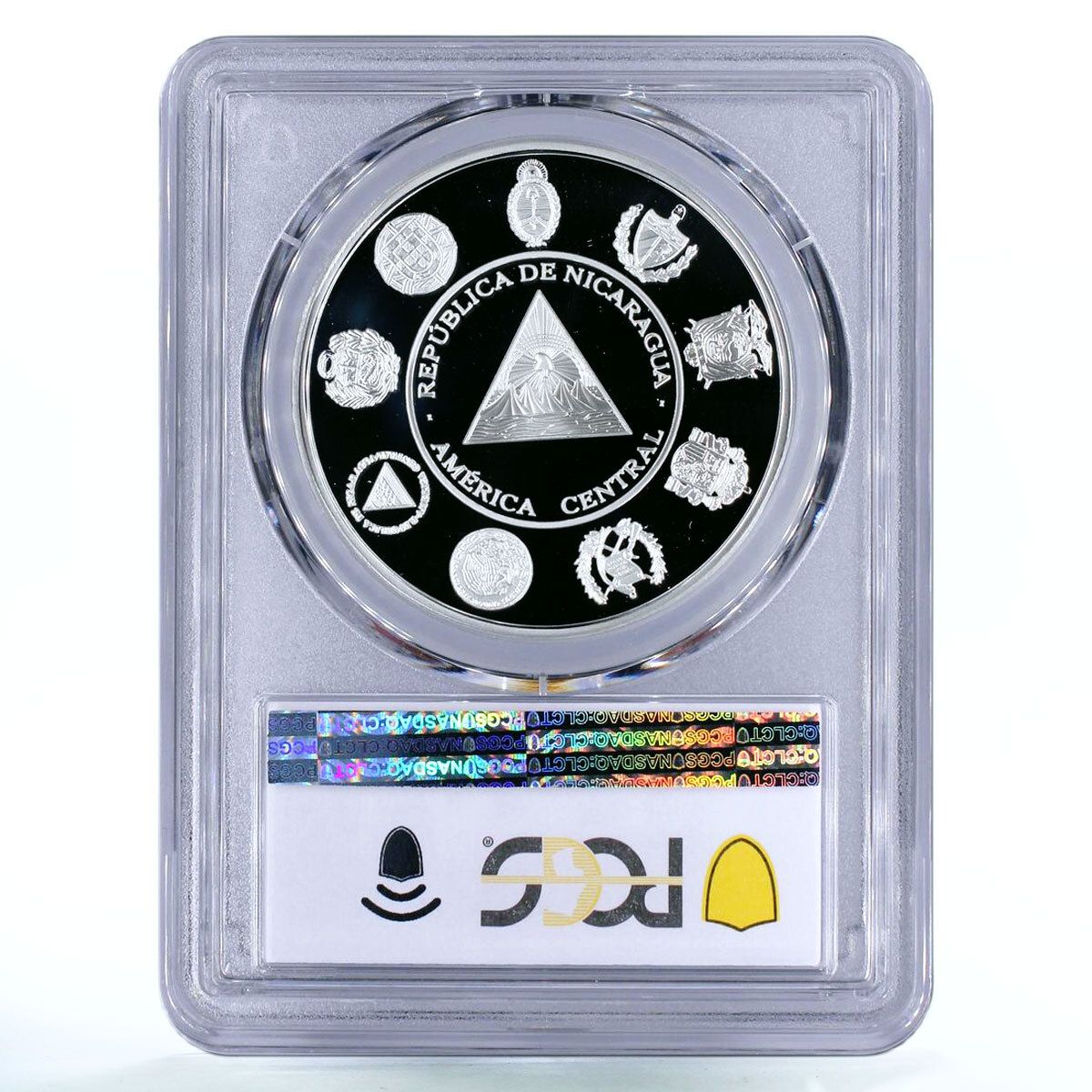 ニカラグア 10コルドバ オリンピック スポーツ 野球 PR70 PCGS 銀貨