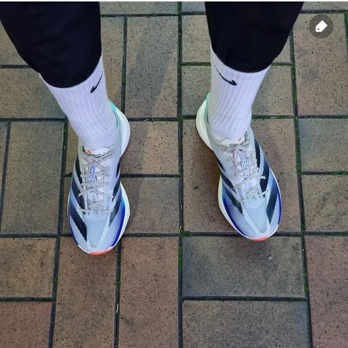 アディダス アディゼロ アディオスプロ3 ランニングシューズ 280 オーロラ インク