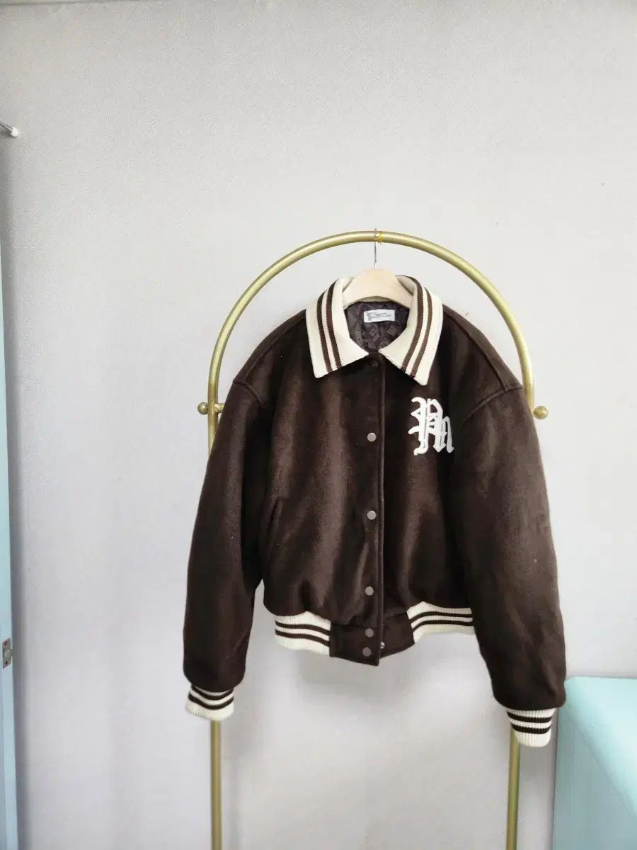 PARTIMENTO スタジャン ジャケット ブラウン F