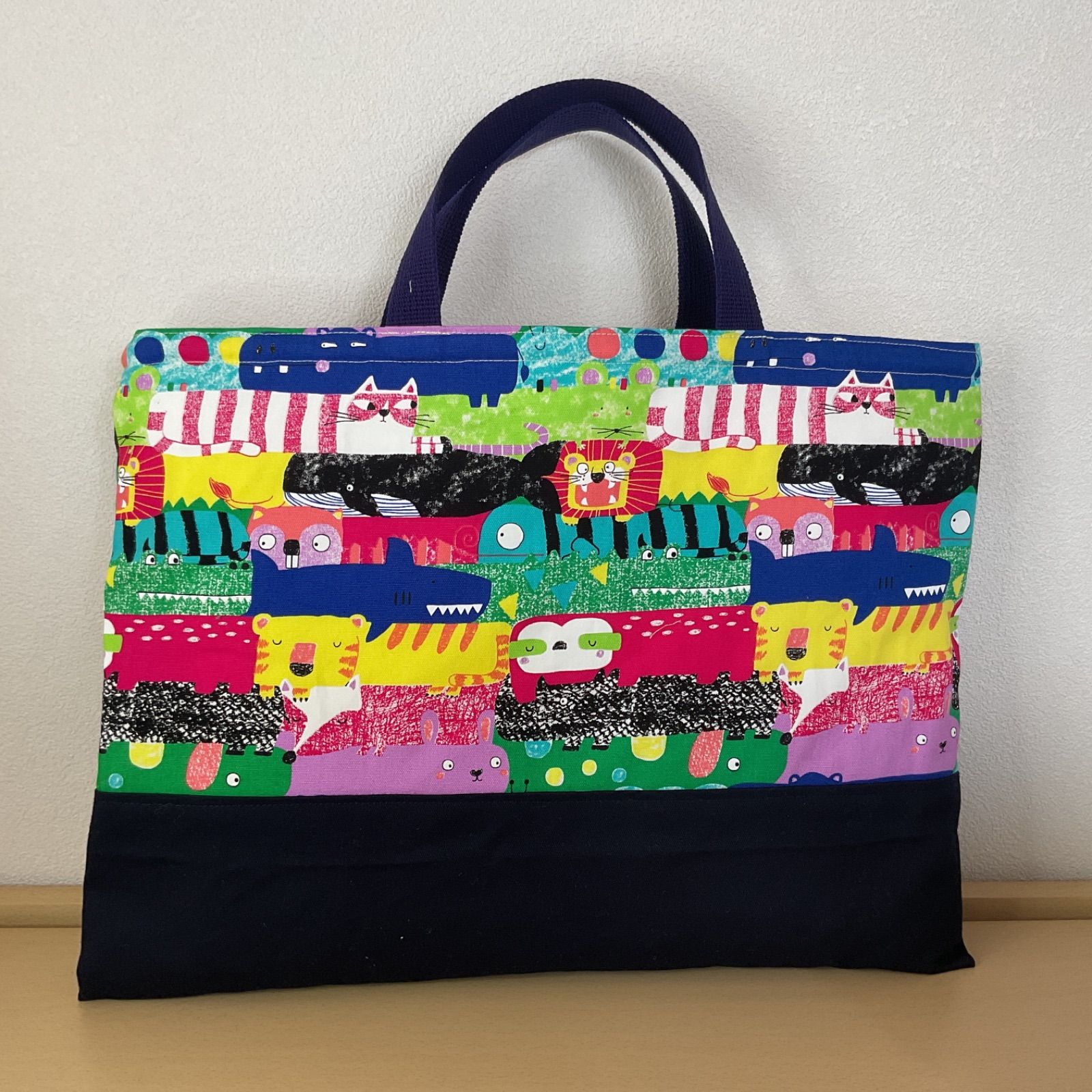 入園入学準備5点セット りんりんのハンドメイド レッスンバッグ 上履き